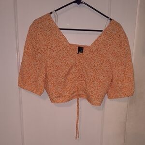 Vero Moda | Tangerine Dotted Blouse